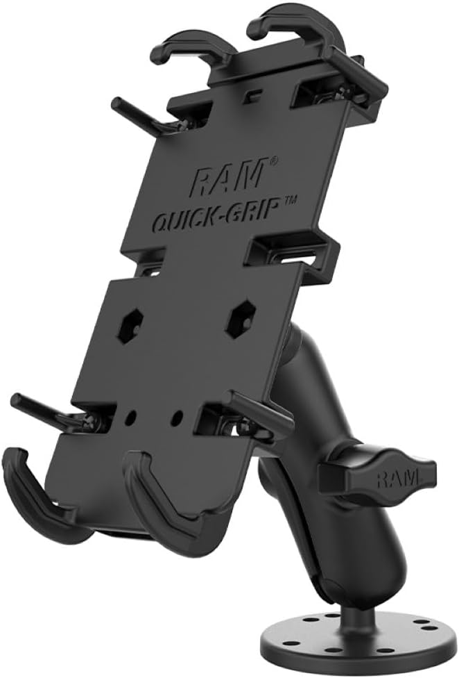 Ram Mounts UNPKD RAM Quick-Grip XL UNIVERSAL Holder W/Round, W126108971 (UNIVERSAL Holder W/Round MO