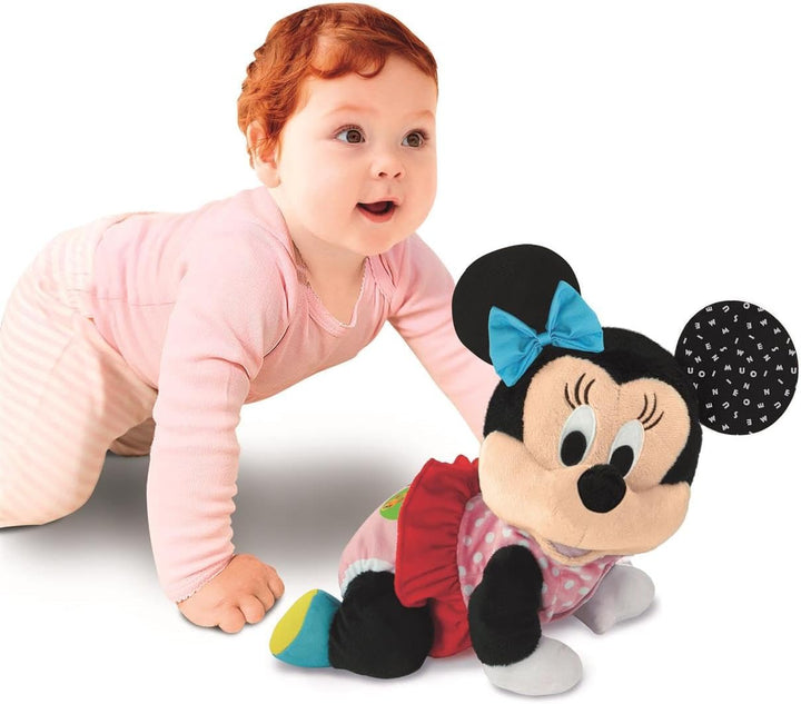 Clementoni - Baby Minnie Gateos - Interaktives Plüschtier für Babys, mit dem Sie Ihre ersten Schritt