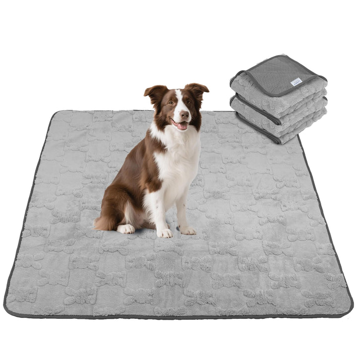 2 Stück Welpenunterlagen saugfähige 122x122cm, weich Hunde PIPI matten, wasserdicht Urinierunterlage
