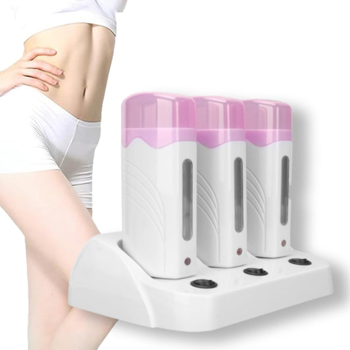 Fast Heat Wax Warmer Roll On Wax Heater Triple Tube Haarentfernung Wax Melting Machine Wax Epilierer