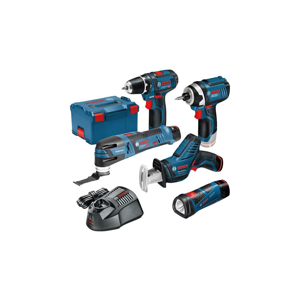 Bosch Professional 0615990K11 System Bohrschrauber GSR 12V-15+Drehschlagschrauber GDR 12V-105+Säbels