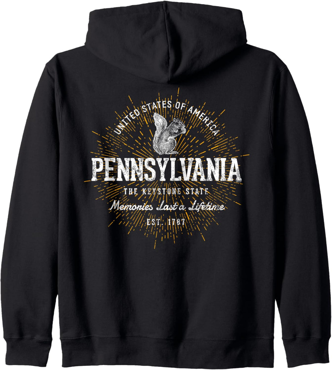 Vereinigte Staaten Vintage Style Retro Pennsylvania Kapuzenjacke