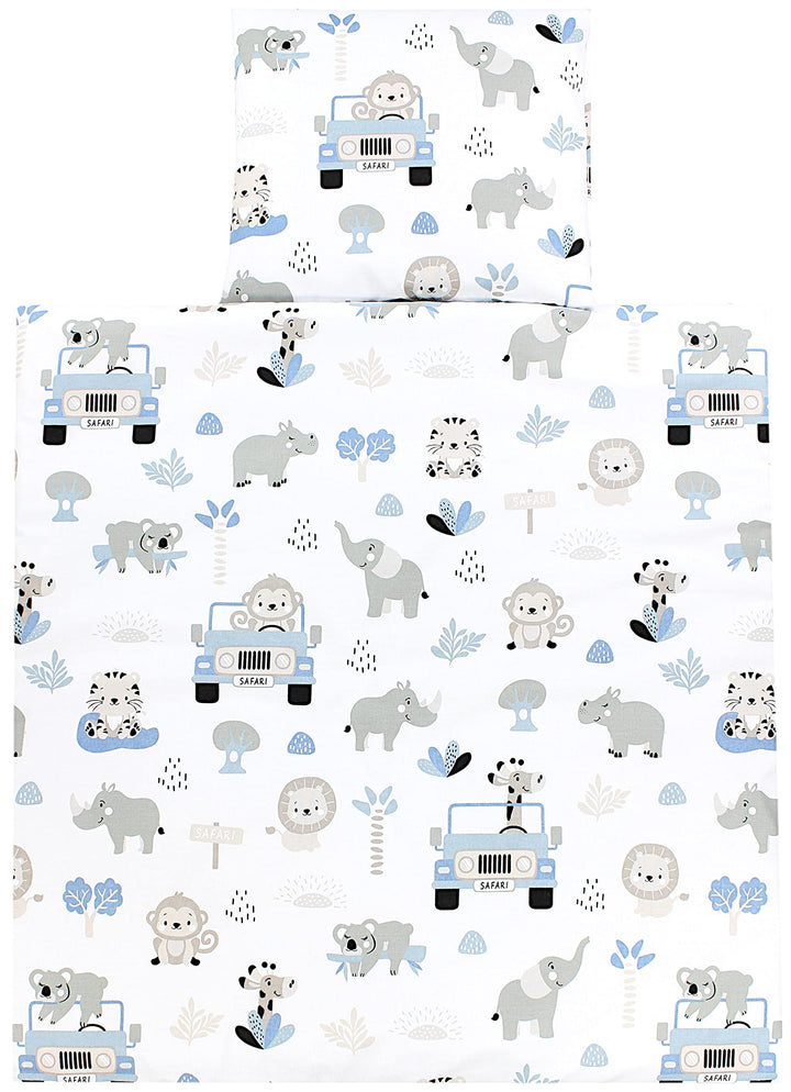 TupTam Wiegenset, Zoo Blau, 80x80 cm 80x80 cm Zoo Blau, 80x80 cm Zoo Blau