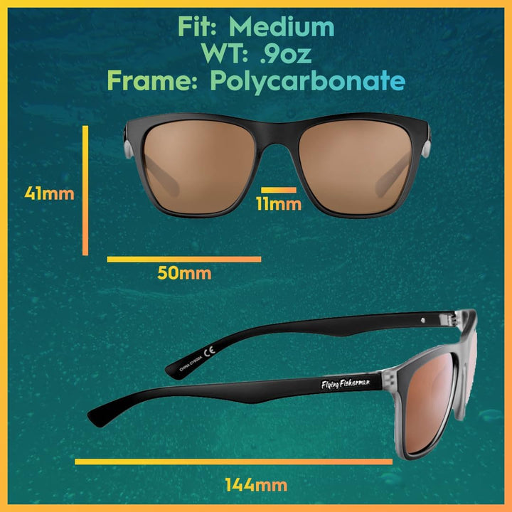 Flying Fisherman 4010194-SSI Fowey Crystal Matt Black Frame/Copper Lens - Multi, N/A