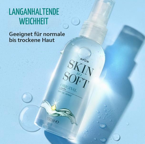 Skin so Soft Original Dry Oil Spray mit Jojoba, 150 ml, 3 Stück 150 ml (3er Pack), 150 ml (3er Pack)