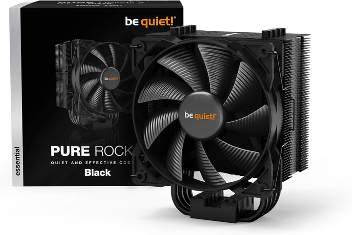 be quiet! Pure Rock CPU-Kühler, 120 mm PWM-Lüfter, passend für Intel und AMD Sockel, DREI Jahre Abde