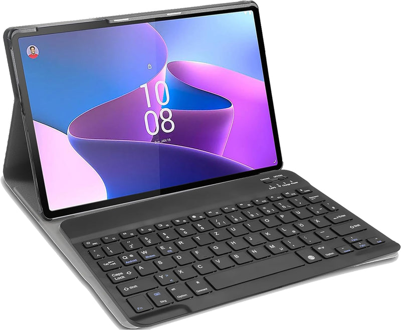 Cazy Tastatur Hülle Kompatibel mit Lenovo Tab P11 Pro Gen 2 - Schutz Etui mit magnetisch Abnehmbarer