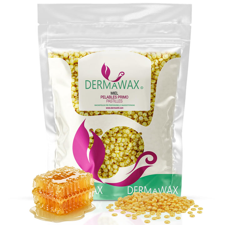 2 kg Dermawax Natural Honig Wachs Heisswachs Waxing Perlen Wachsperlen Wax Anwendung ohne Wachsstrei