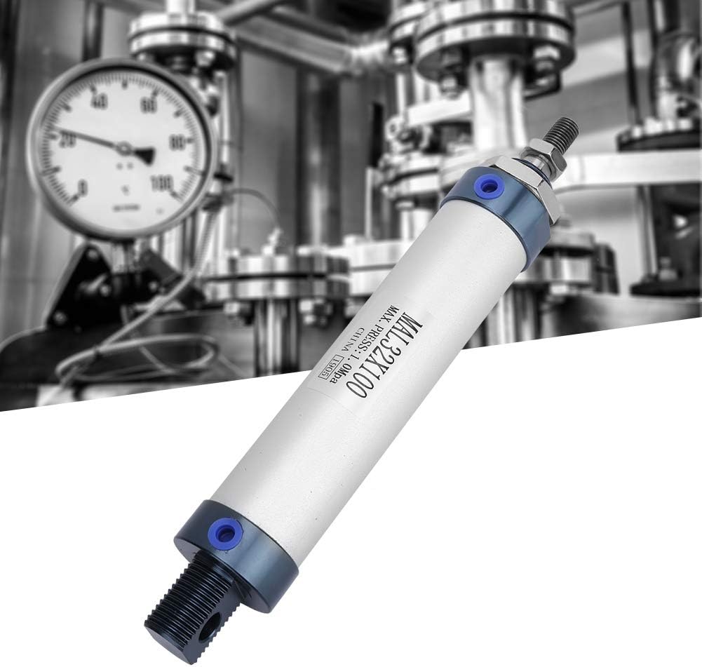 Luftzylinder Pneumatikzylinder, 32mm Single Rod Double Acting Mini Pneumatic Air Cylinder Aluminiuml