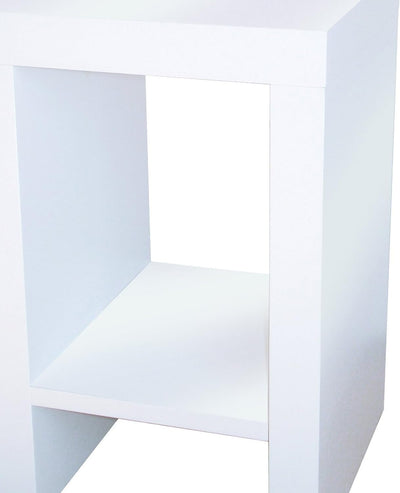 Phönix 178802WE Mainau Blumenständer mit Ablagefach, 40 cm, weiss 40 cm Weiss, 40 cm Weiss