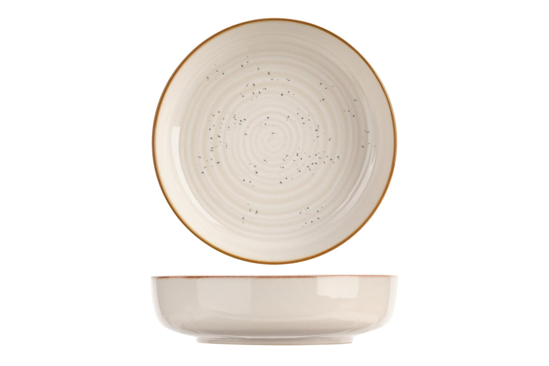 »Baltic« Teller tief, ø: 185 mm, vanilla, 6 Stück 6-teilig Creme, 6-teilig Creme