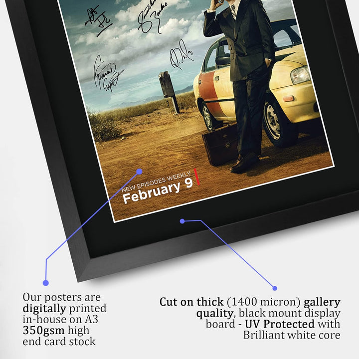 HWC Trading A3 FR Better Call Saul Bob Odenkirk Geschenke gedruckt Autogramm Bild für TV-Fanartikel