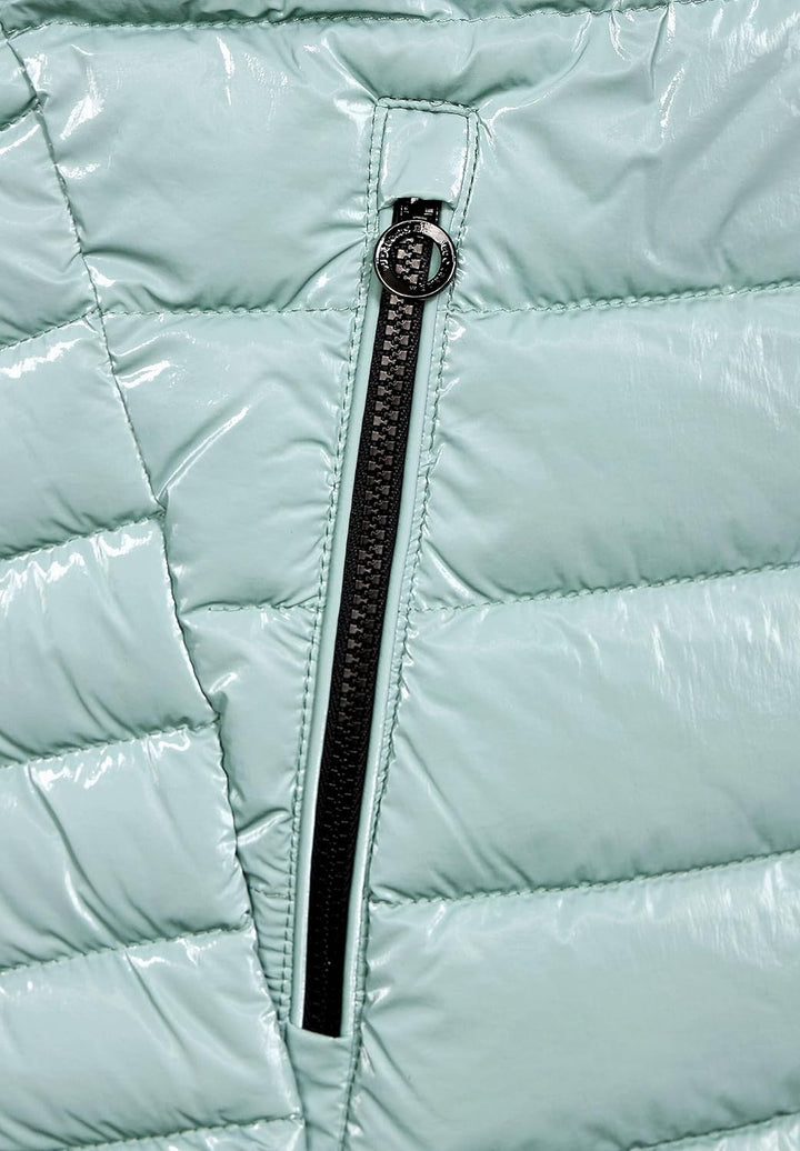 Street One Damen Glänzende Kurz-Steppweste 36 Polar Mint, 36 Polar Mint