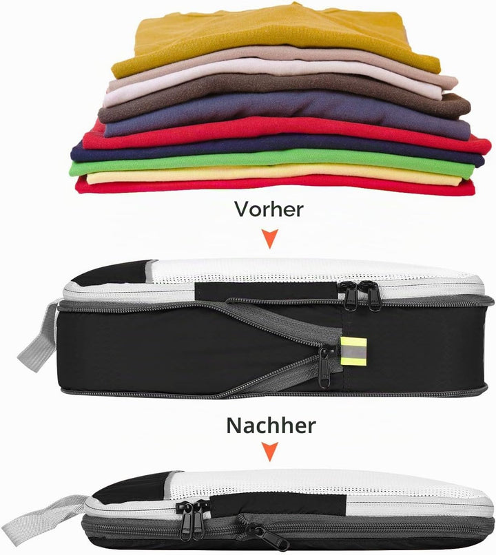 Compression Packing Cube 6-teilig, Gonex robust &amp; langlebig | Verpackungswürfel, Packtaschen, Kleide