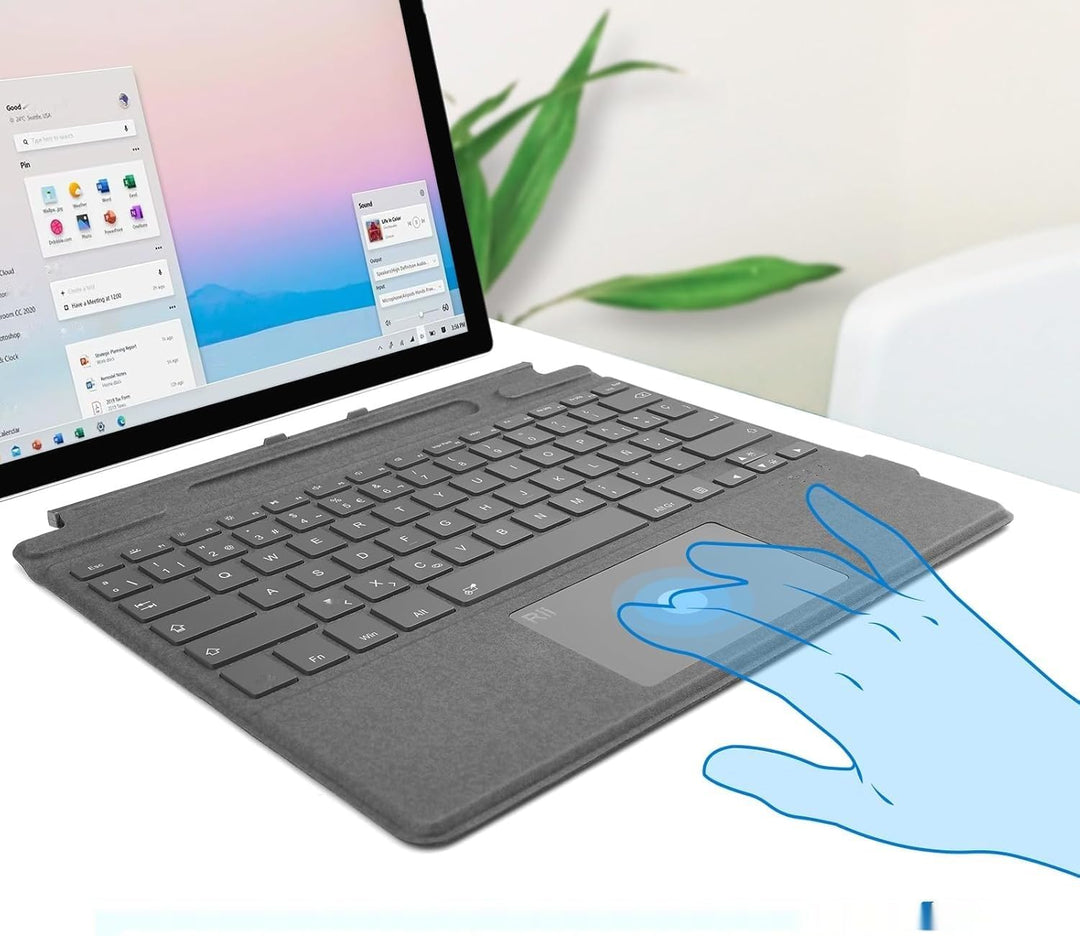 Rii SF108 Drahtlose Bluetooth-Tastatur, magnetisch, mit Hintergrundbeleuchtung in 7 Farben, spanisch