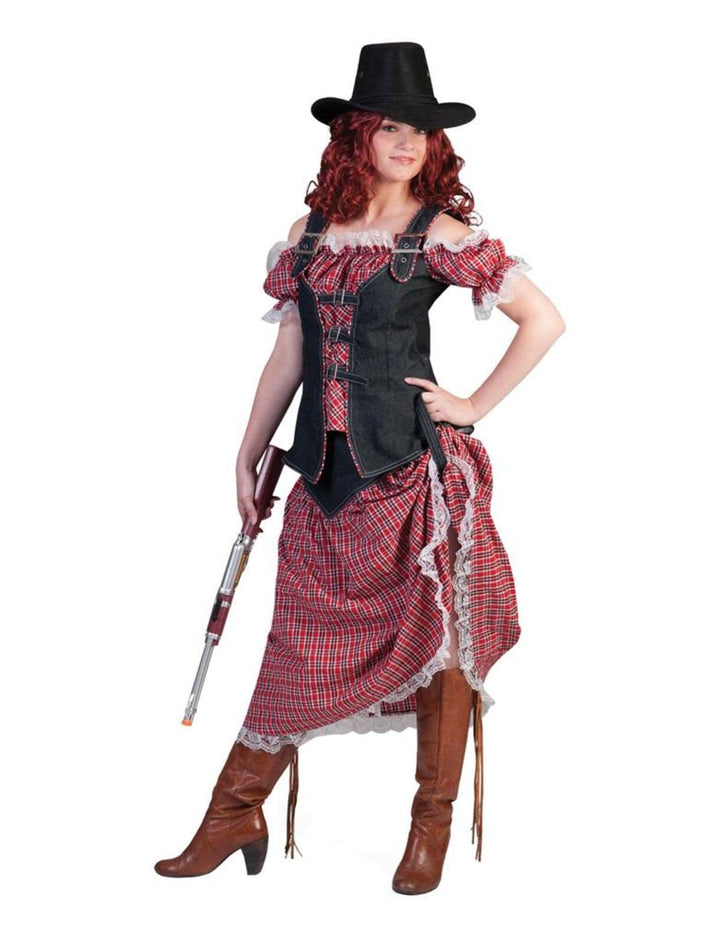 Cowgirl Nathalie Kostüm für Damen Gr. 48 50 - Tolles Wild West Kostüm