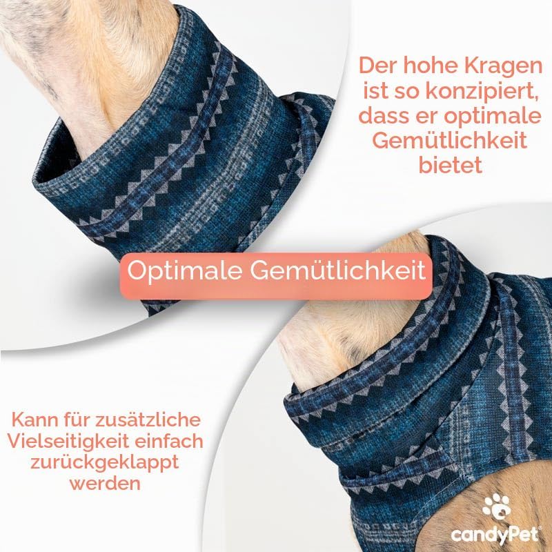 Windhund-Wollpullover - Stil, Wärme und Komfort - Elegantes Design und Passform Schutz vor Kälte - I