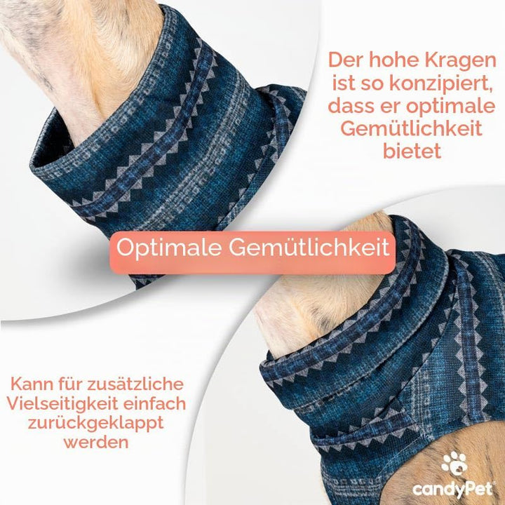 Windhund-Wollpullover - Stil, Wärme und Komfort - Elegantes Design und Passform Schutz vor Kälte - I