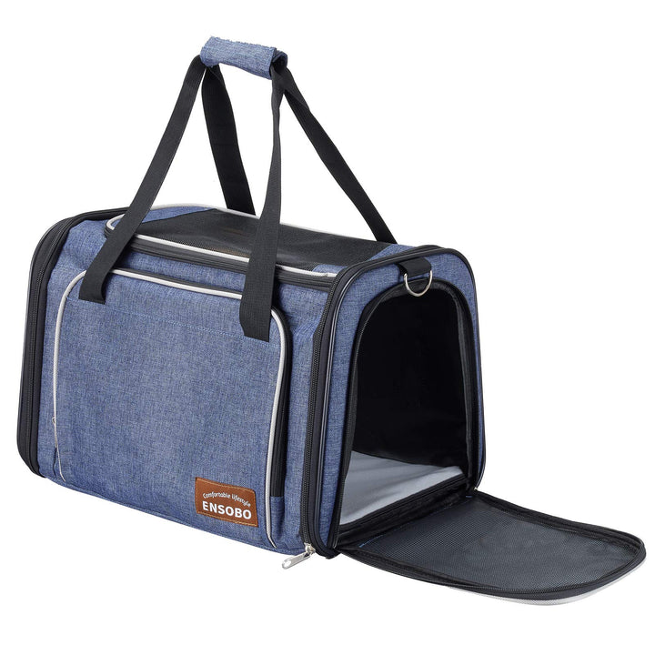 ENSOBO Transporttasche Katze, Faltbare Hundetragetasche Katzentragetasche, Tragetasche für Haustiere