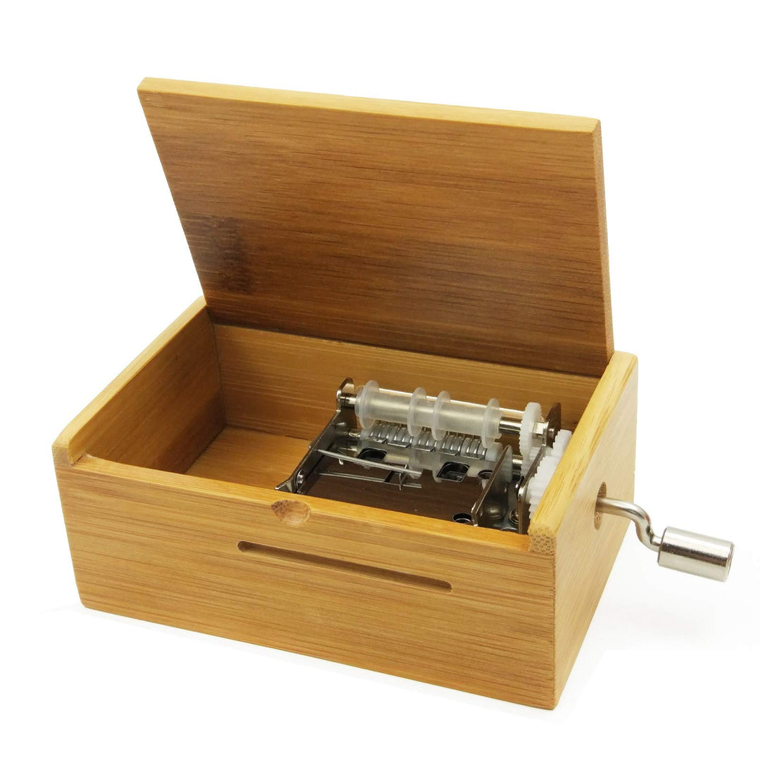 Wingostore Spieluhrwerk 15 Noten zum Selbermachen von Lied mit Werkzeugset with Bamboo Box Beige, Be