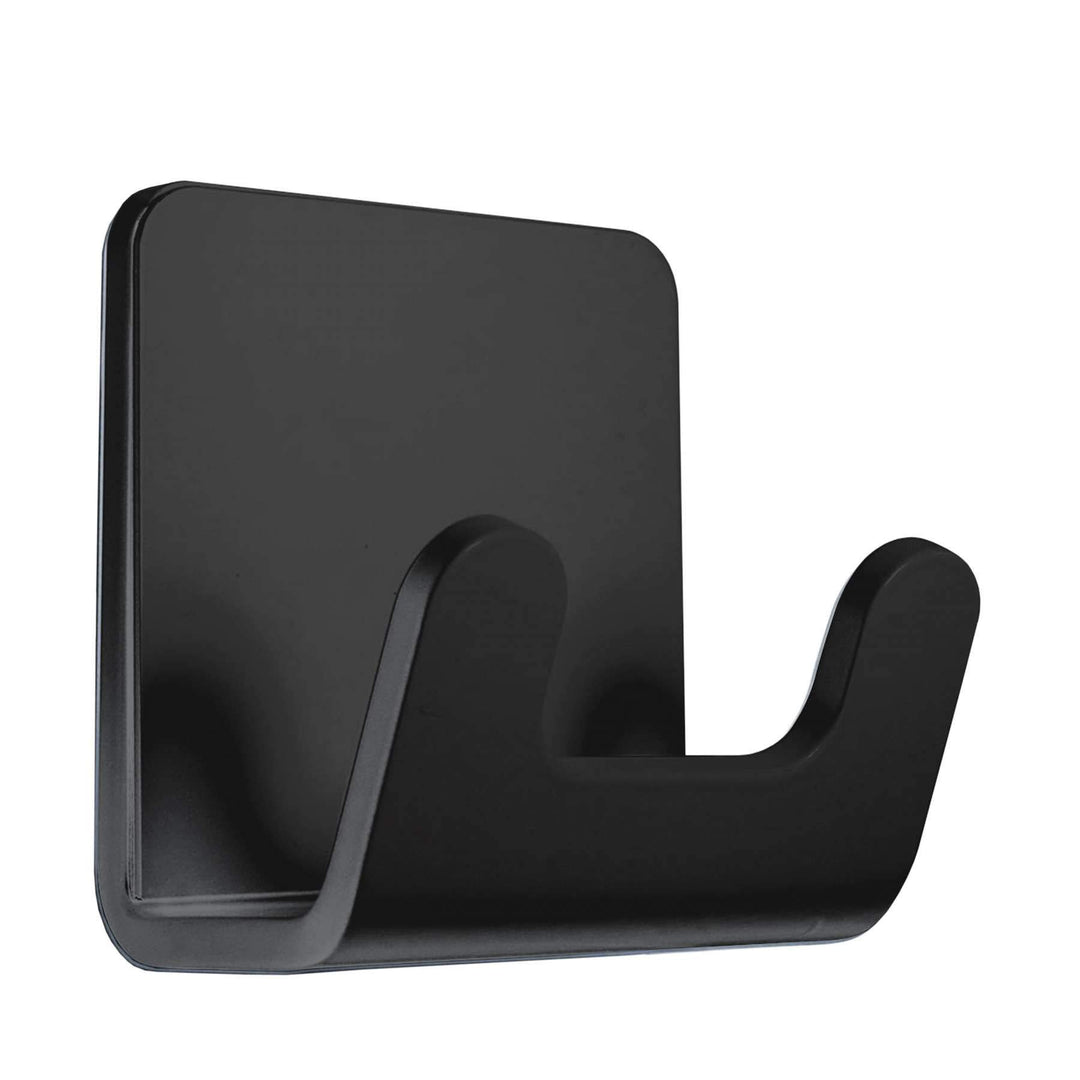Radius Handtuchhaken Puro schwarz-Kleben