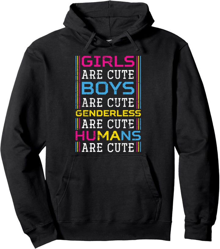 Menschen sind süss Queer Pan Pride LGBTQ Geschenk Pansexuell Pullover Hoodie