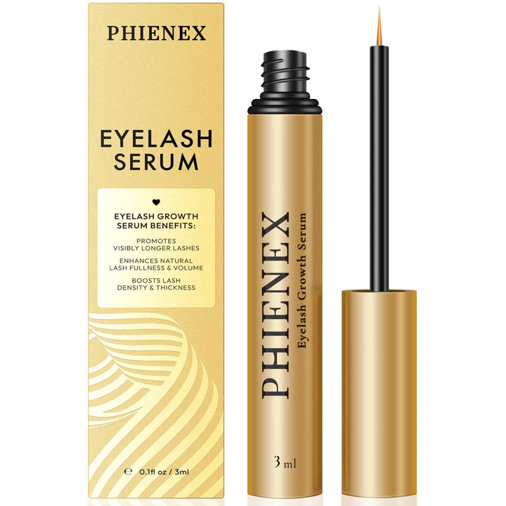 PHIENEX 2026 New Version Wimpernserum – ohne Hormone & vegan – Lash Serum für längeres, dichteres, v