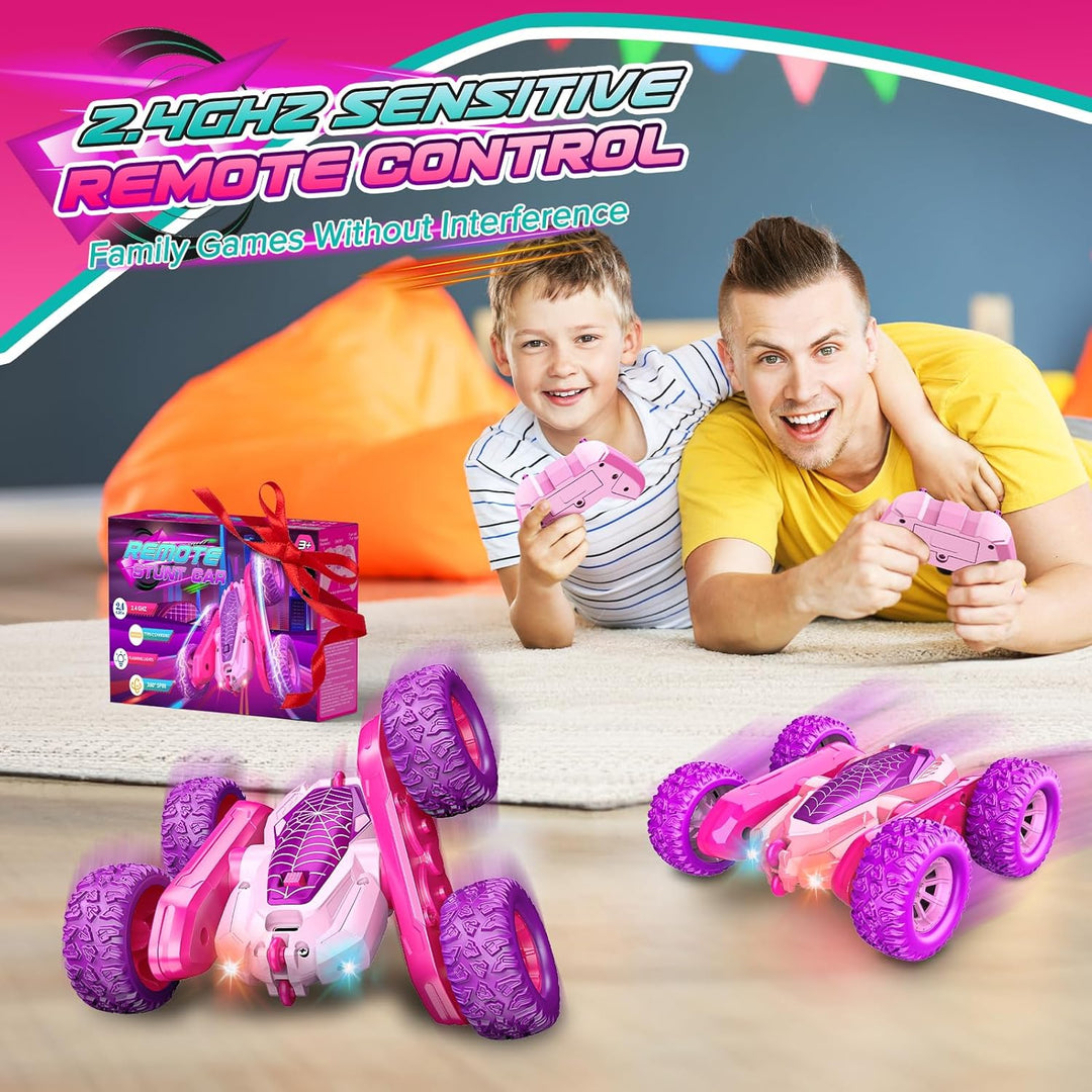 Dreamlandia Geschenk Mädchen 3-10 Jahre, 2.4Ghz 4WD Ferngesteuertes Auto Spielzeug RC Auto, Osterges