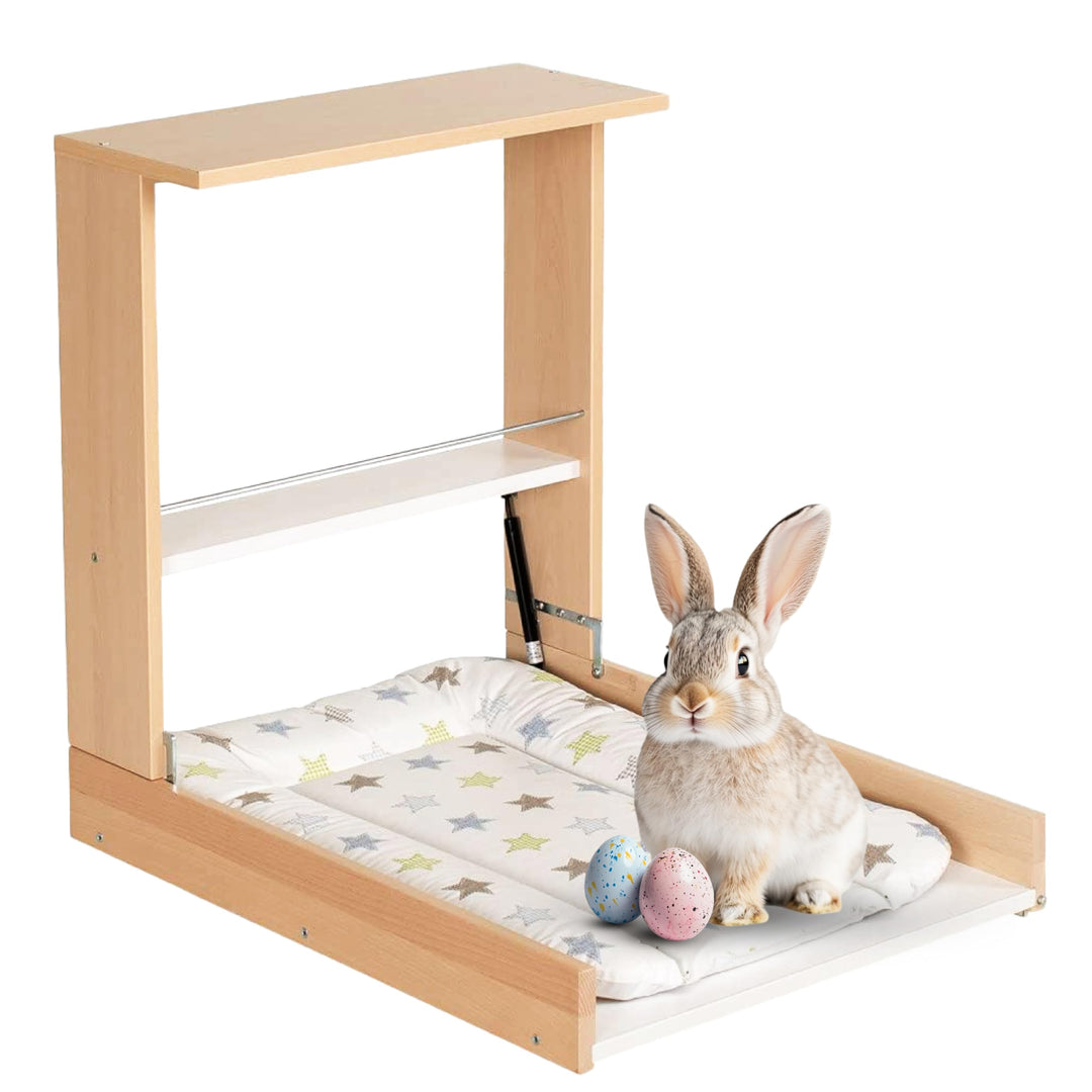 Geuther 4872 Wandwickelregal Wicki Regal mit Wickelauflage Kinderzimmerzubehör einhändig bedienbare
