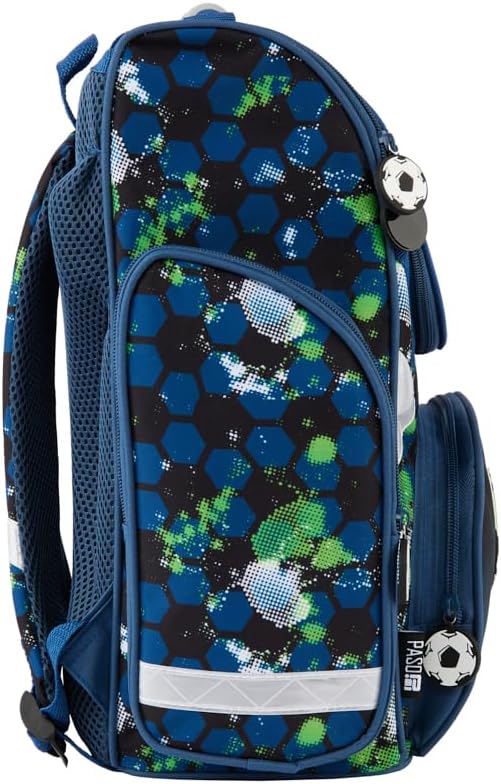 Goldkids - Schulranzen für Jungen, 4er-Set - Schul-Rucksack für Kinder mit Federmäppchen - Schuhbeut