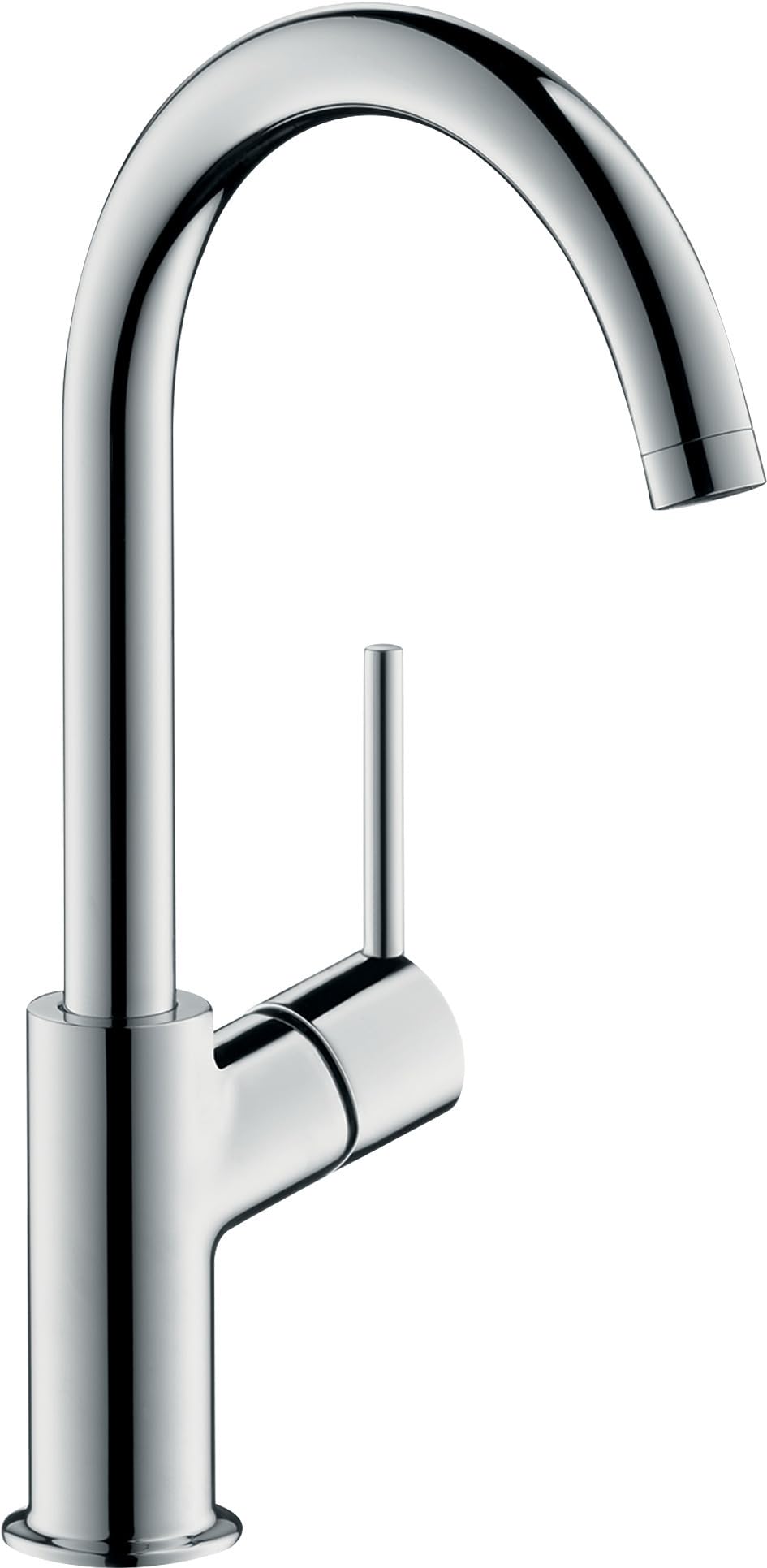 hansgrohe Wasserhahn Talis (Armatur mit Auslauf Höhe 210mm und Push-Open Ablaufgarnitur) Chrom