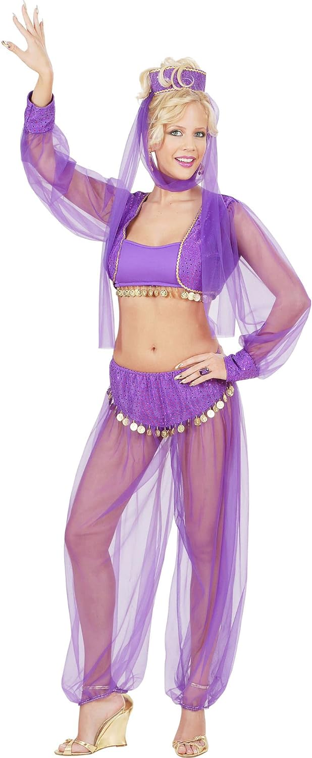 "HAREM BEAUTY" (top, shirt with vest, pants, headpiece with veil) - (S)