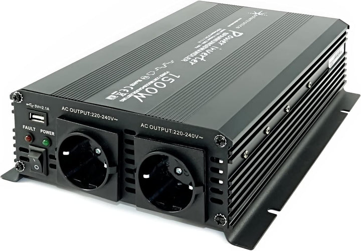 Spannungswandler 12V 1500 3000 Watt 230V - Wechselrichter für den mobilen Anschluss von Haushaltsger