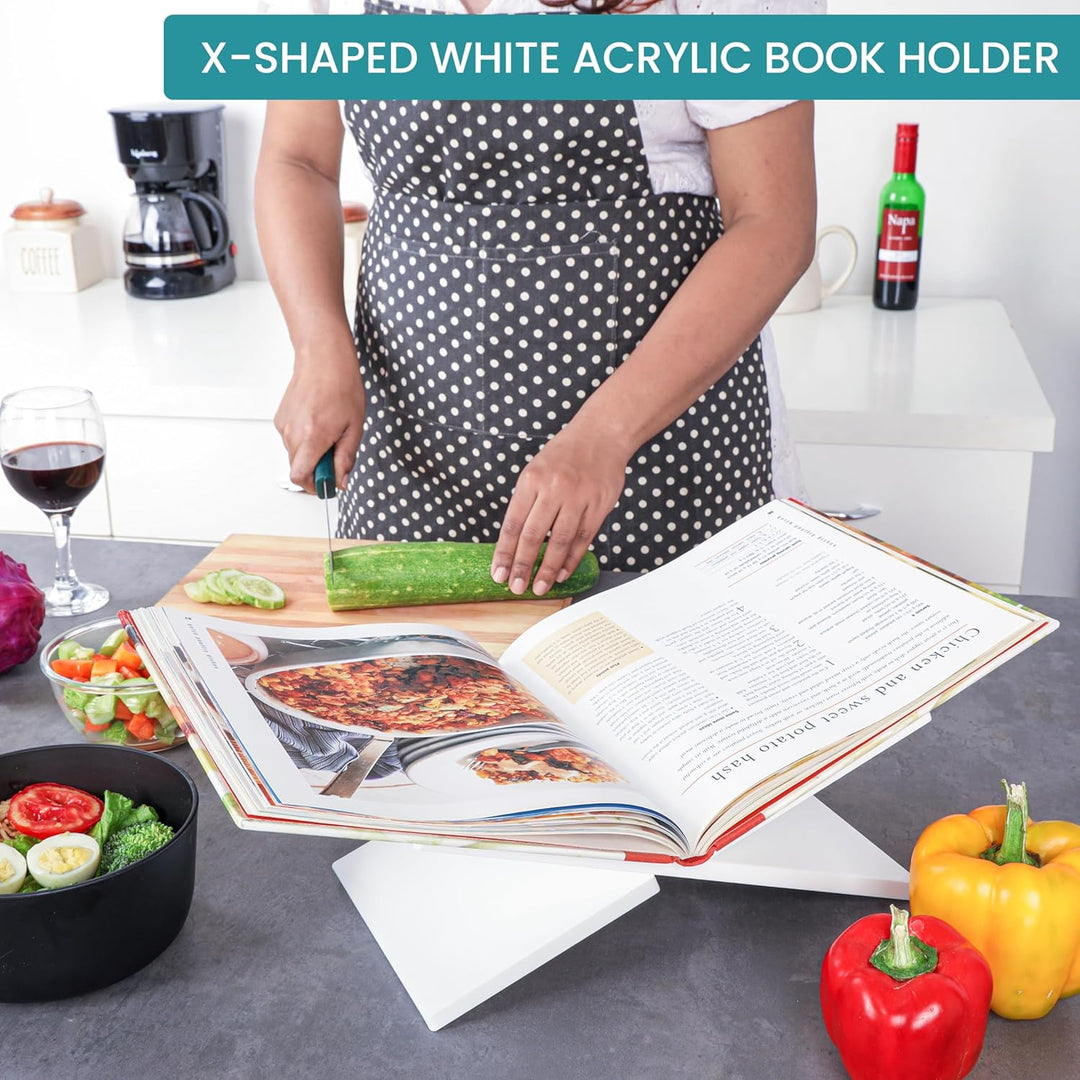 Belle Vous Rezeptbuchständer, Acryl, für Kochbuch, Lehrbuch und Zeitschriften, für Couchtisch oder K