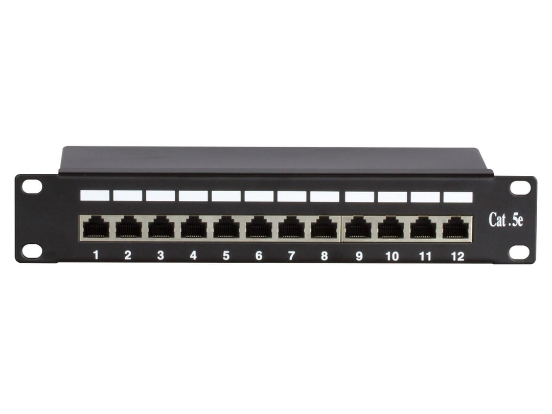 Patchpanel 10 Zoll - 12-fach FTP Patchpanel CAT 5e