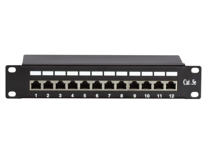 Patchpanel 10 Zoll - 12-fach FTP Patchpanel CAT 5e