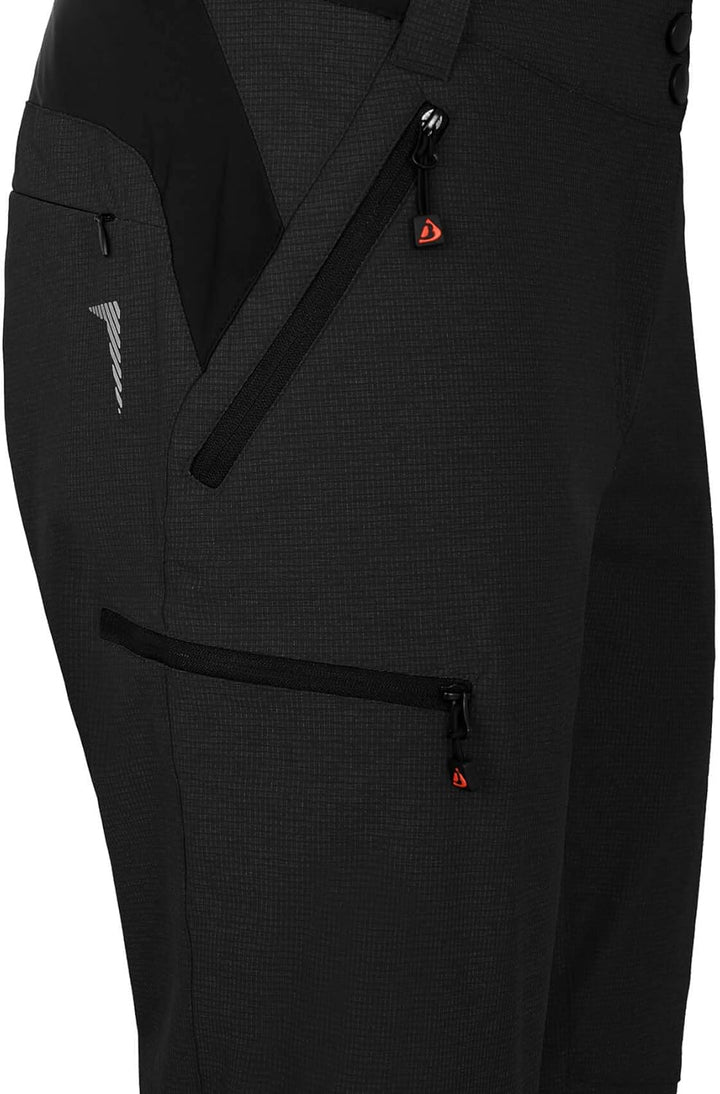 Bergson VALLI zip-off | Damen Radhose, robust elastisch - robust - elastisch - wasserabweisend - sch