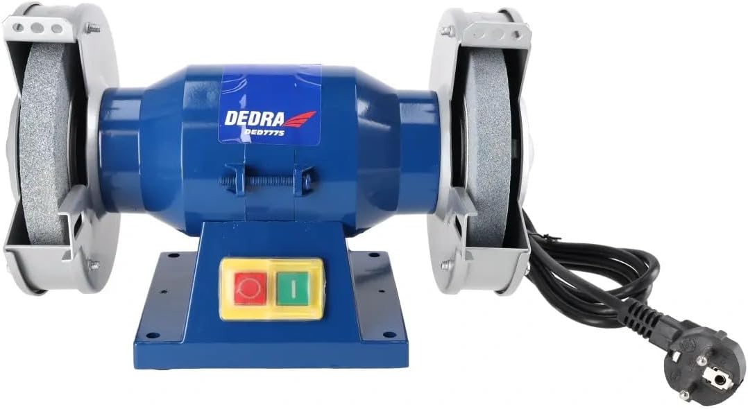 Doppelscheiben-Tischschleifer 150 W DEDRA, 125 × 16 mm, Möglichkeit der Tischbefestigung, Unterspann