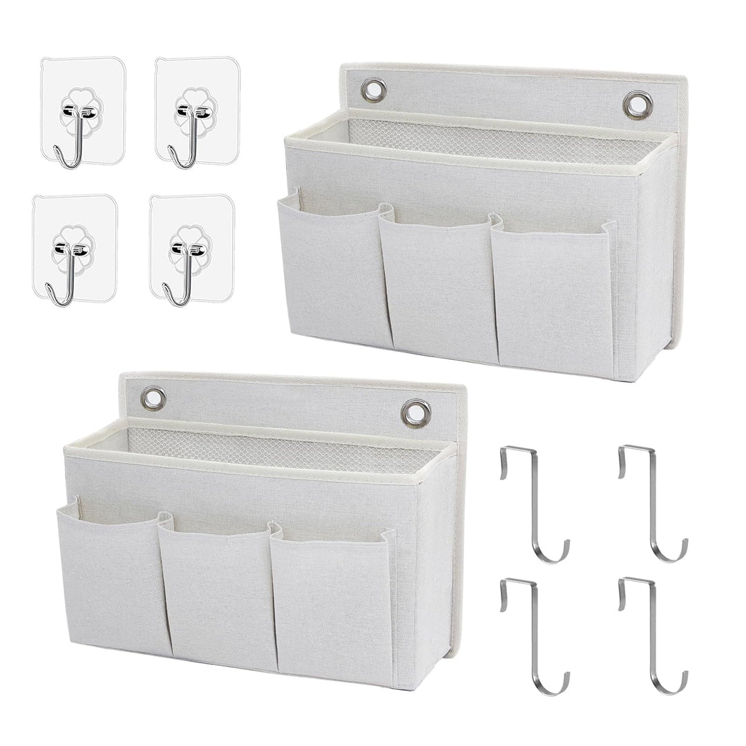 2 Stück Wand Organizer Tasche Hängekörbe Mit Grosser Mesh Abteilung Und 3 Taschen Tür Organizer Plat