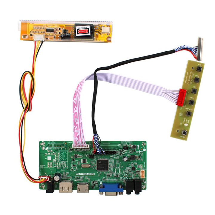 VSDISPLAY HD-MI VGA DP LVDs Controller Board 30pin für 14" 15" 1024x768 QD14XL20 QD141X1LH12 LTN141X