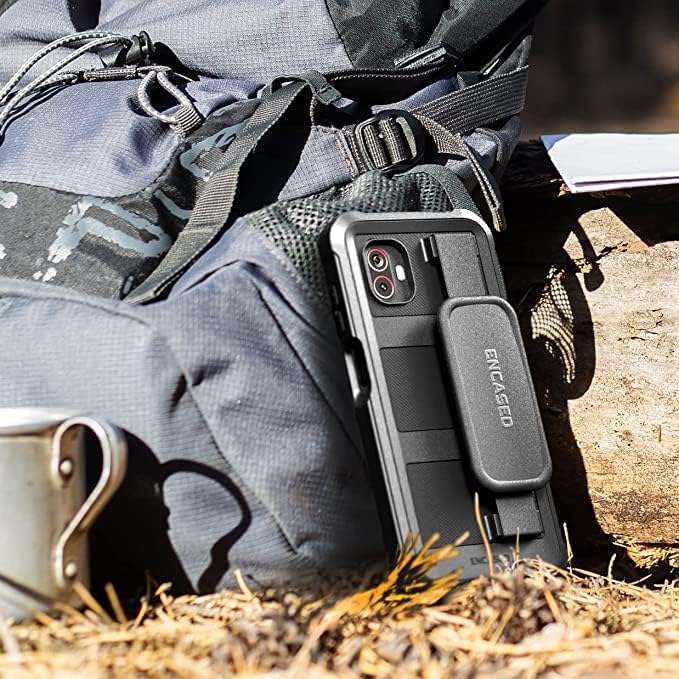 ENCASED Falcon Serie für Samsung Galaxy XCover 6 Pro Hülle mit Handschlaufe Ganzkörper-Schutzhülle (