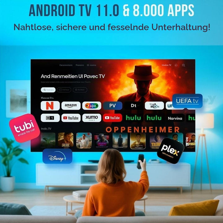 [2025 Neues Modell – inkl. HDMI-Kabel] LIMOFF Hy300 Ultra Mini Beamer – 1080P Full HD Smart Projekto