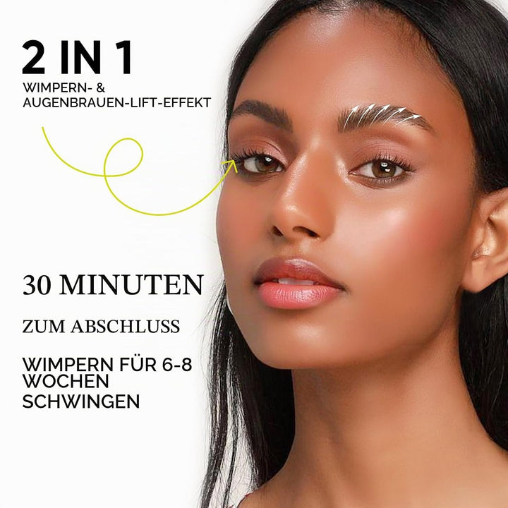PERMANIA Wimpernlifting Set, Lash Lifting Set, Augenbrauen Lifting Set, Wimpernlifting-Kleber mit Ro