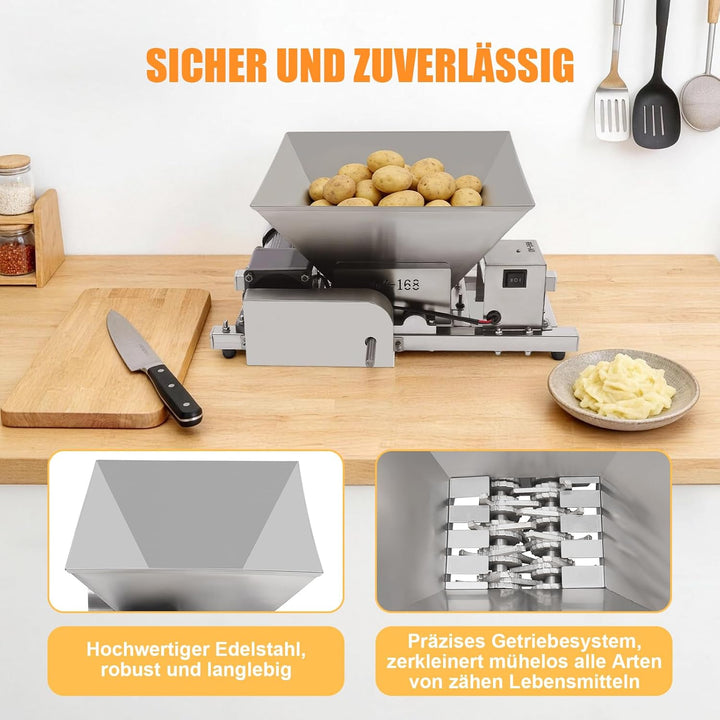 4L Elektrische Obstmühle Obst Brot Zerkleinerungsmaschine Zucker Brechmaschine