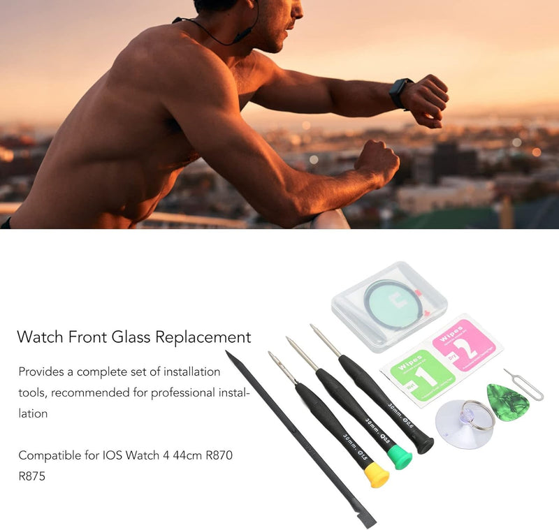 für Samsung Galaxy Watch 4 Glas-Ersatz-Set, Langlebiges Uhren-Display-Reparatur-Set für 44 cm R870 R