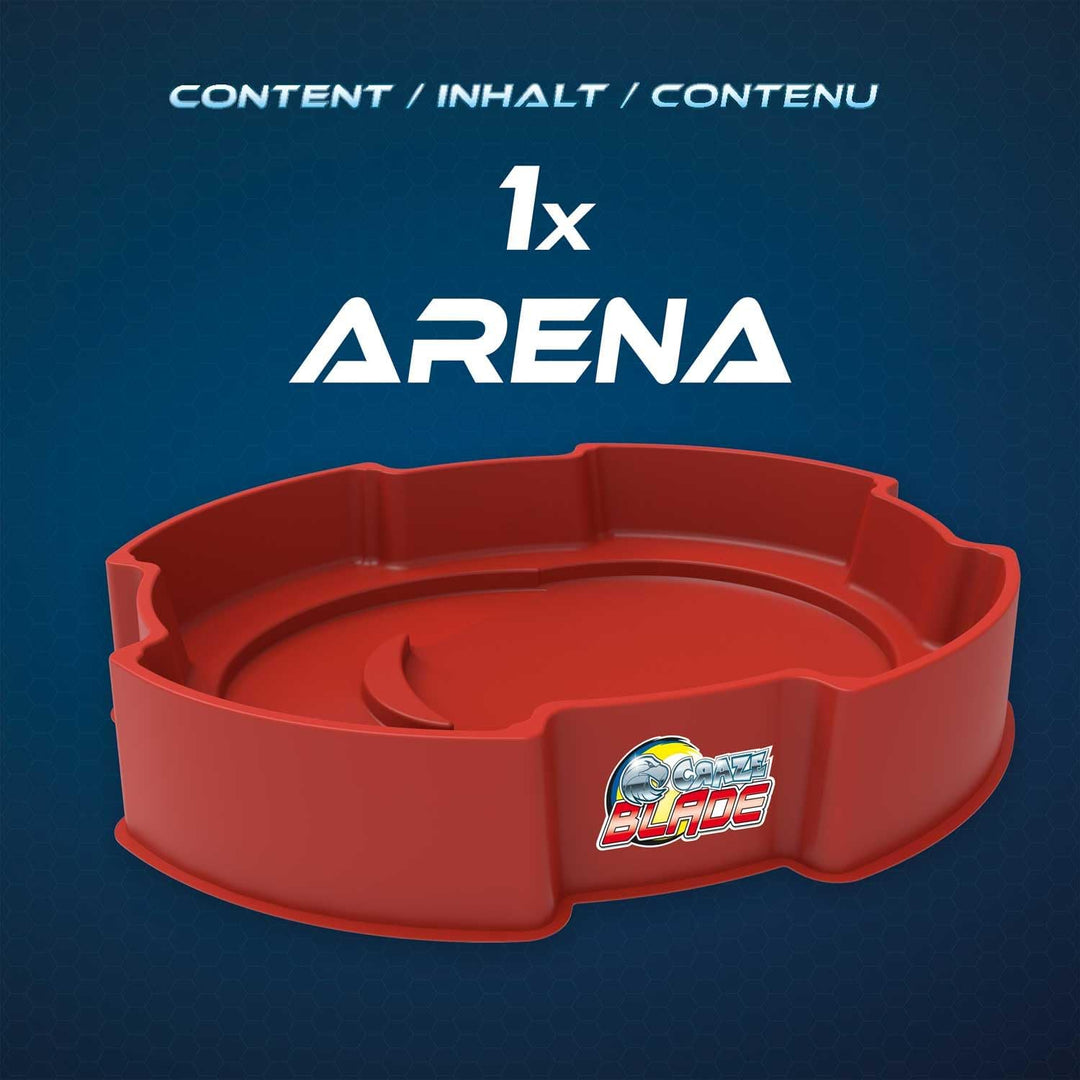 CRAZE BLADE Mega Battle Arena - Kampfarena für Kampfkreisel robust, Spinning Tops Kinderkreisel Blad