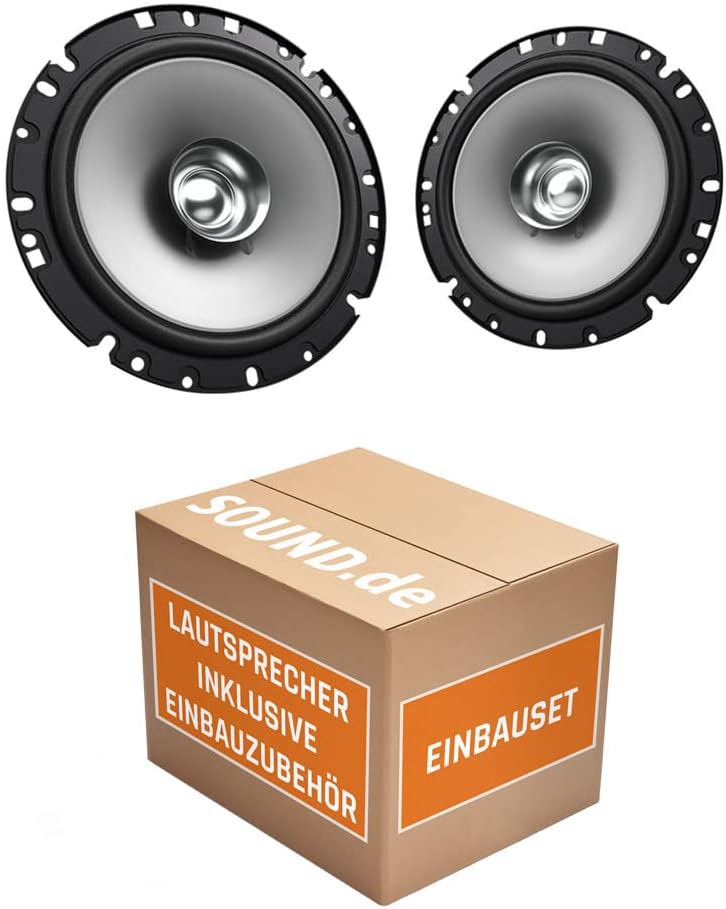 Lautsprecher Boxen Kenwood KFC-S1756-16,5cm Koax Auto Einbauzubehör - Einbauset passend für Peugeot