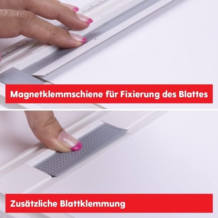 Aristo AR70442 Geo-Board Zeichenplatte (Format: A4, schlagfester Kunststoff, inkl. Schnellzeichendre