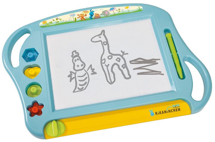 Simba 109462219 - KiKANiNCHEN Maltafel, 4 Stempel, Magnetstift, 45cm, ab 3 Jahre