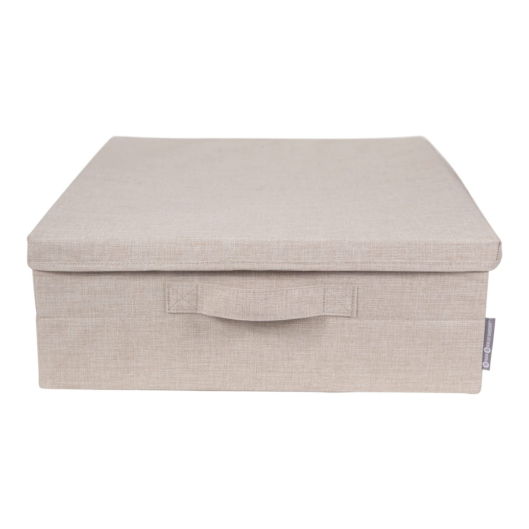 BIGSO BOX OF SWEDEN Unterbett Aufbewahrungsbox – faltbare Box mit Griffen für Decken, Kleidung, Kiss